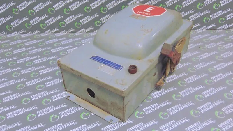 Square D HU362AWK Fusible Safety Switch 60 Amps 600Vac 250Vdc Ser. D1 Used