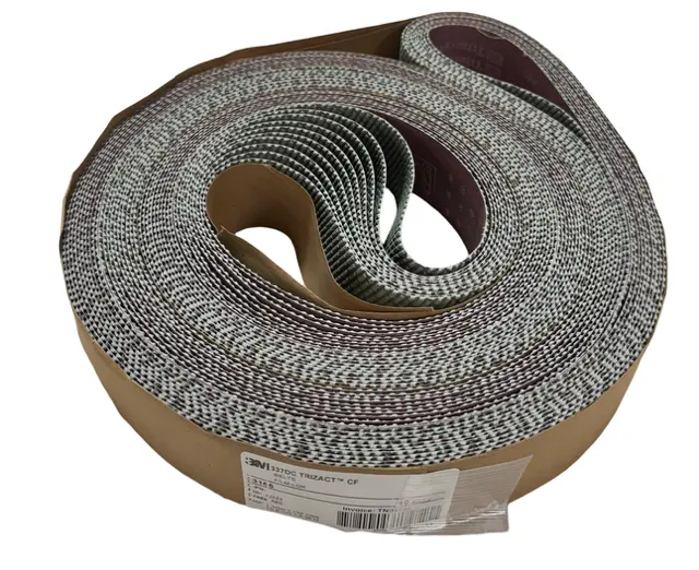 3M TRIZACT 2" x 132" 337DC Sanding Belts A65 Aluminum Oxide 10 Pack
