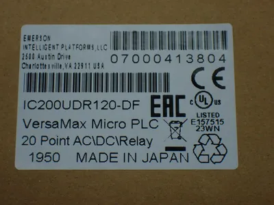 New | in-Stock GE FANUC IC200UDR120DF Programmable Logic Controllers Ohio US | HGR 24 #901100