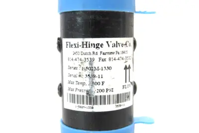 NEW FLEXI-HINGE VALVE CO. 1-502M-1330 CHECK VALVE 1502M1330