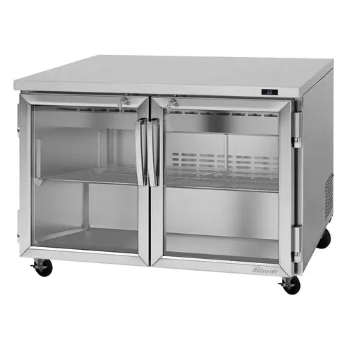 Turbo Air PUR-48-G-N 48 1/4" W Undercounter Refrigerator w/ (2) Sections & (2) Doors, 115v