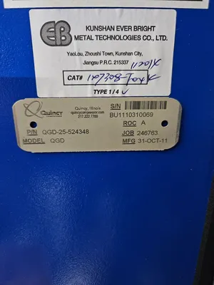 2011 QUINCY QGD-25 Rotary Screw & Sliding Vane Air Compressors | Midstate Machinery (19)