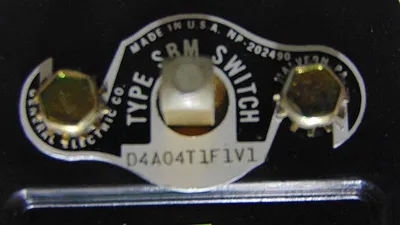 General Electric D4A04T1F1V1 SBM Rotary Switch Used