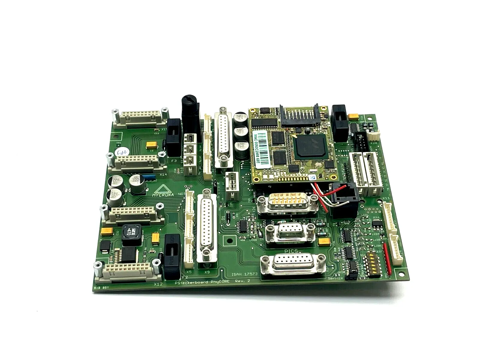 17573 | Mycrona Notaus  Steckerboard Assembly Rev. 2 - Used