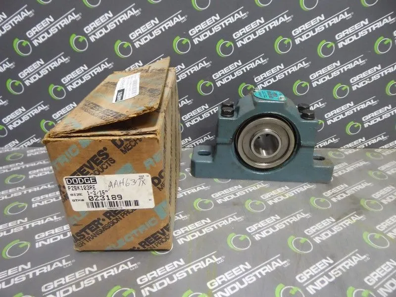 Dodge P2BK103RE Pillow Block Bearing Ser. 509 Style KDI 1-3/16" New