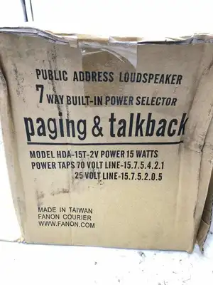 Fanon Courier Public Address HDA-15T-2V Loadspeaker 15W 25/70W -NIB