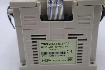 HCFA PLC Controller HCA2-36X24YT-A Input: AC85~264V 50/60Hz 35W/Max Stock #K-175