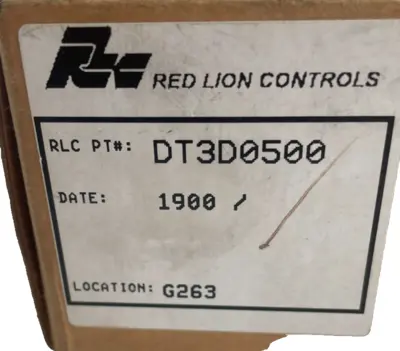 NEW RED LION CONTROLS DT3D0500 TACHOMETER