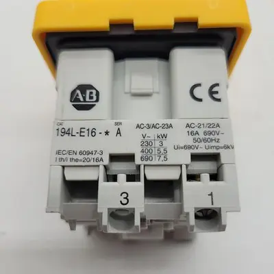 Used ALLEN-BRADLEY ALLEN-BRADLEY 194L-E16-* SER. A CONTROL SWITCH Switch Parts | ND Industrial Surplus #1211521