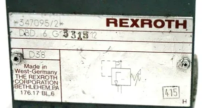 USED REXROTH DBD6G1331512 HYDRAULIC BLOCK