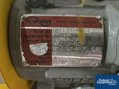 Used FlowServe 10 HP Flowserve Centrifugal Pump, Model MK3 Lo-Flo, C/S Pumps Ohio US | Federal Equipment Company #1337709