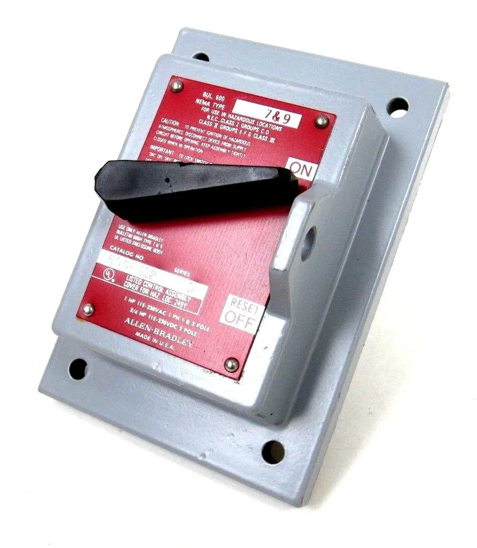 NEW ALLEN BRADLEY 600-N12 MANUAL STARTING SWITCH 600N12