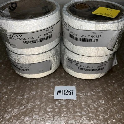 (4) 2” Silver Reflective Tape & (1) 1” P/N ?? Feet Per Roll?? .30lbs Per Roll
