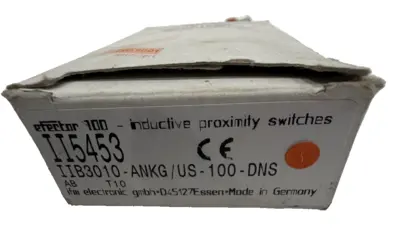 NEW IFM EFECTOR IIB3010-ANKG/US-100-DNS-II5453 PROXIMITY SWITCH II5453
