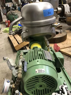 Westfalia SA 1-02-175 pilot plant separator, 316SS.