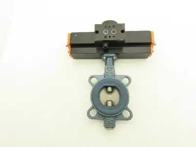 Ebro EB05FS6 F04/V11 DN65 2-1/2" Butterfly Valve & Pneumatic Actuator 14.5 PSI