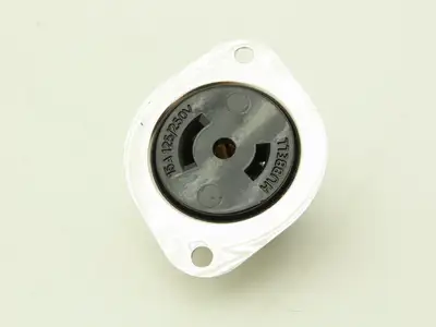 Hubbell HBL7487 Flange Mount Twist Lock Receptacle 15A 120/250VAC Lot of 6