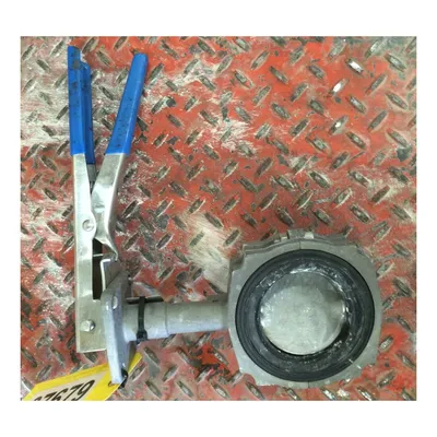 Used 3" Keystone 316 Stainless Steel Manual Butterfly Valve