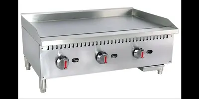 ELITE EFG36 Manual Countertop Gas Griddle, 36" | 90,000 BTU