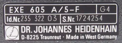 NEW HEIDENHAIN EXE-605-A/5-F AMPLIFIER INTERPOLATION BOX EXE605A5F 235-322-03