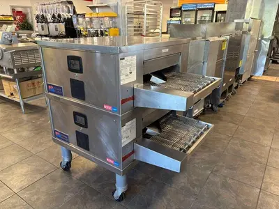 Middleby Marshall DZ33T CTX Electric Infrared Conveyor Oven - Double Stack, STD Single Belt, Menu Select Controller — 208V, 3PHMiddleby Marshall DZ33T CTX Electric Infrared Conveyor Oven - Double Stack, STD Single Belt, Menu Select Controller — 20...