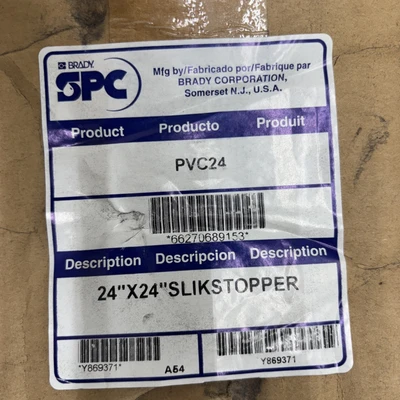 NEW Brady Pvc 24