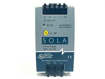 SDP1-24-100 | Sola  Power Supply 1.3A 24VDC - New Other