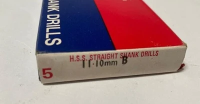 Lot of 5 Easicut Straight Shank Twist Drill 11.10mm HSS High Speed Steel England