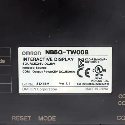 USED OMRON NB5Q-TW00B