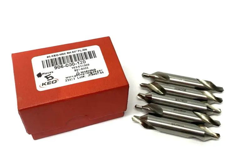 New | in-Stock KEO #5 HSS Combined Drill & Countersink 7/16" Dia. 5-PACK Chamfering & Deburring Tools Michigan US | Maverick Industrial Sales #1391793