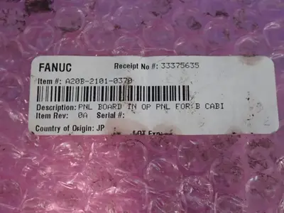 Used FANUC A20B21010370 I/O Boards & Replacement Parts Ohio US | HGR 24 #1070347