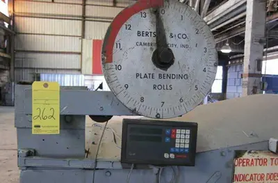 Used 1966 BERTSCH #18 INITIAL PINCH Plate Bending Rolls including Pinch Illinois US | BLUMBERG MACHINERY COMPANY #1300316