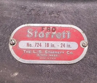 USED Starrett NO. 724