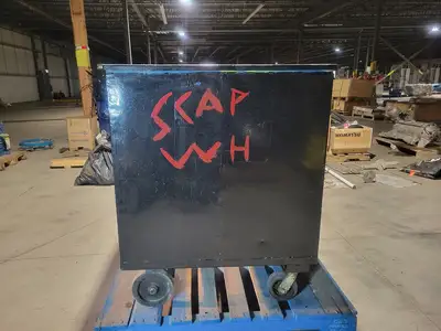 Scrap Metal Bins w/ Wheels 48" x 48" x 45"