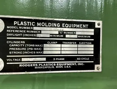 Used N/A MD200-4835 Molding Presses Ohio US | G-2000, Inc. #1258249
