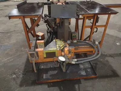 3" HUTH MODEL #2007 HYDRAULIC RAM TYPE TUBE BENDER & END FORMER: STOCK #19709