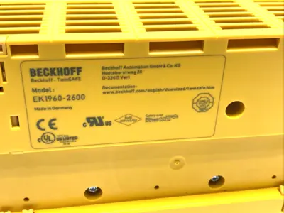 USED BECKHOFF EK1960-2600