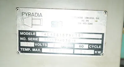 1990 PYRADIA R4C485157VMTGR Batch Ovens | Mohawk Machinery (5)