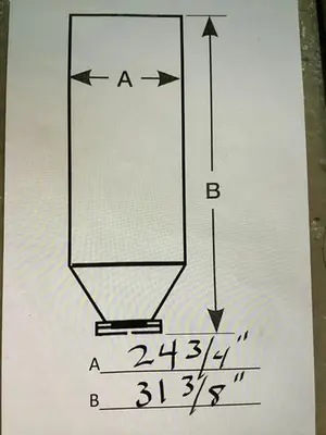 USED METAL FABRICATOR HOPPER24
