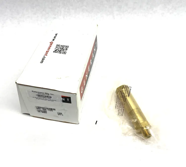 Used GENERANT INLINE RELIEF VALVE, 1/4" MALE TO 1/4" FEMALE, 1275PSI Valves/Fittings | Maverick Industrial Sales #1099828