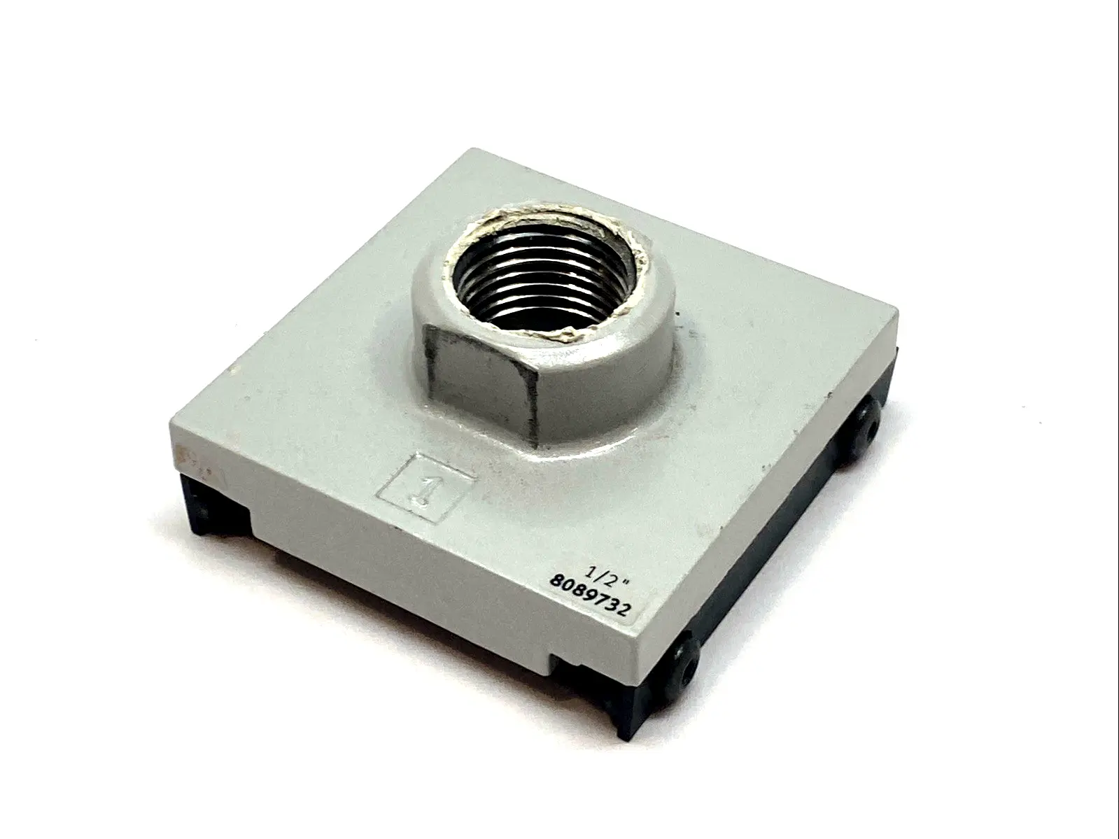 USED FESTO THREADED CONNECTION PLATE / SHUT-OFF MODULE 8089732