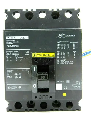 NEW SQUARE D FAL340901352 CIRCUIT BREAKER 90A 3P