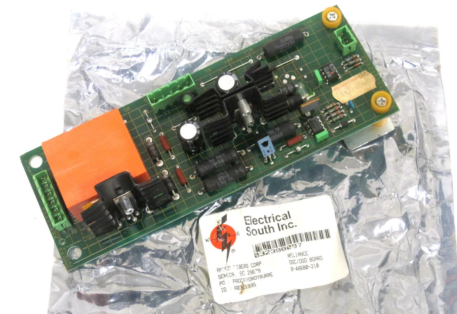 RELIANCE ELECTRIC 0-48680-210 BASE DRIVER BOARD REFURBISHED 048680210