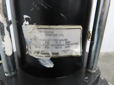 ARO 67120-P43 Pneumatic Extrusion Pump 6549 PSI 5 Gal Pail Lifter Unloader Cart