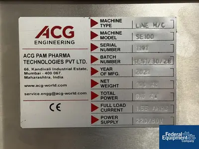 Used ACG _UNKNOWN_ Capsule Fillers Ohio US | Federal Equipment Company #1339971