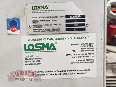 Losma Mist Collector, Model Icarus L with High Efficiency Filter, H13