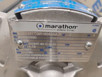 MARATHON ELECTRIC SM145TTGR16040AAP Motors | ESS Industrial Equipment Sales (4)