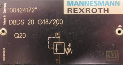NEW REXROTH DBDS-20-G18/200 PRESSURE RELIEF VALVE DBDS20G18200