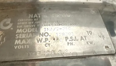 1985 GROEN INA/2-350 Gallon Jackted Mix Kettle TANKS / KETTLES | EcReCon Inc (8)