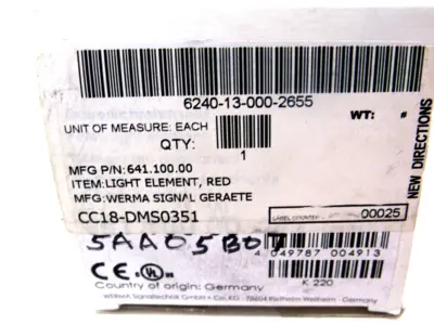 NEW LOT OF 2 WERMA 641.100.00 STACK LIGHT 64110000